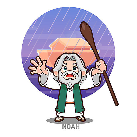 캐릭터 남자 기독교 일러스트 한명 교회 성경 비 홍수 성경학교 노아 노아의방주 AI_파일형식 일러캐릭터 1 종교 종교용품 학교 종교건축 사람 건물 자연재해 파일형식 벡터