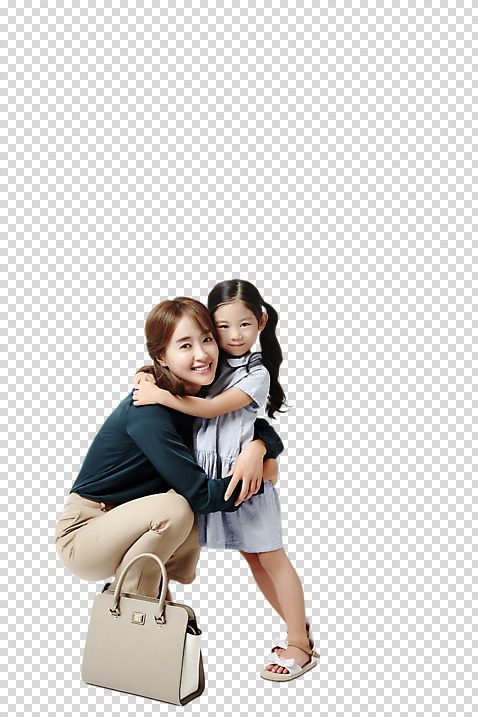 전신 편집이미지 여자 딸 어린이 포옹 모녀 엄마 서기 앉기 20대 성인 두명 옆모습 한국인 핸드백 PNG 여자만 편집소스 미소_표정 소녀_어린이 뷰포인트 가방 가족 안기 모션 표정 사람 동양인 청년 파일형식