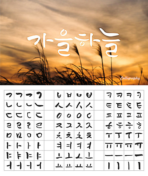 손글씨 캘리배경 백그라운드 일러스트 캘리그라피 하늘 타이포그라피 한글 사람없음 세트 노을 감성 모음 자음 조합형타이포 가을배경 AI_파일형식 가을_계절 갈대_식물 국내일러스트 자연요소 식물 문자 계절 컨셉 파일형식 벡터