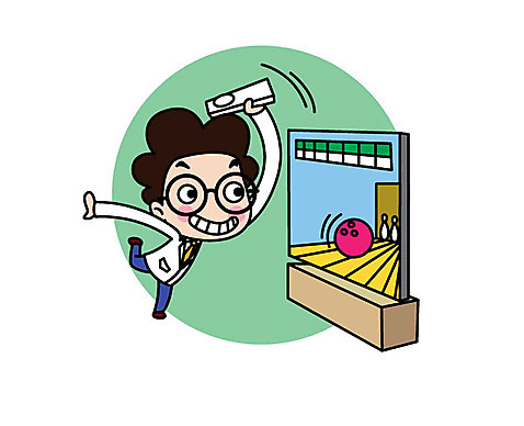 전신 캐릭터 남자 스티커 일러스트 직업캐릭터 한명 성인 볼링 게임기 과학자 AI_파일형식 일러캐릭터 직업 1 과학 사람 구기 학자 파일형식 벡터