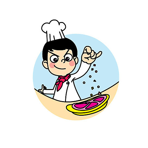 직업 남자 어린이 일러스트 직업캐릭터 요리 한명 웃음 요리사 조리복 소금 직업체험 AI_파일형식 일러캐릭터 캐릭터 1 유니폼 표정 사람 체험학습 파일형식 벡터