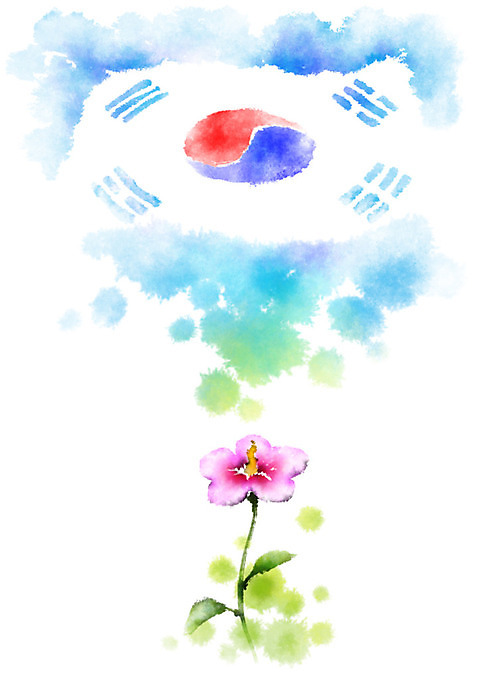 PSD 한국전통 한송이 일러스트 캘리그라피 사람없음 태극기 삼일절 태극 무궁화 애국심 광복절 국내일러스트 1 전통 문양 꽃 한국 공휴일 국기 국경일 송이 파일형식