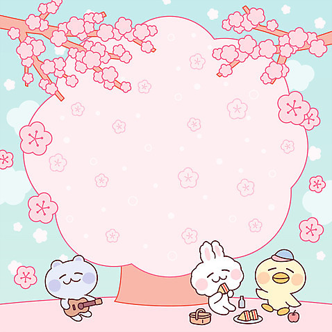 나무 동물 캐릭터 곰 프레임 샌드위치 병아리 세마리 사람없음 소풍 귀여움 봄 벚꽃 기타 토끼 메모지 편지 편지지 아기자기 AI_파일형식 국내일러스트 식물 계절 꽃 음식 컨셉 포유류 조류 현악기 3 반려동물 야외활동 사무용품 파일형식 벡터