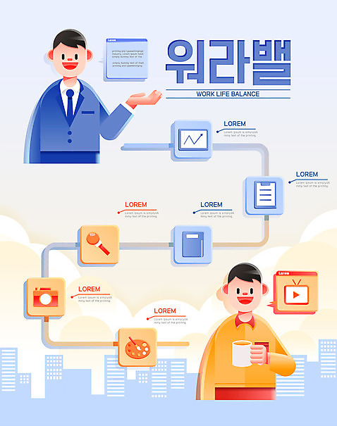 남자 일러스트 휴식 미술 성인 취미 두명 카메라 텔레비전 인포그래픽 붓 업무 비즈니스맨 균형 마이크 문서 워라밸 AI_파일형식 국내일러스트 음향기기 컨셉 비즈니스 문화예술 사람 전자제품 작업 직장인 신조어 파일형식 벡터