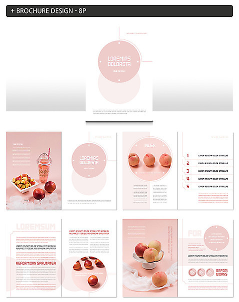 템플릿 접시 ZIP 과일 팜플렛 사람없음 얼음 자르기 복숭아 복숭아주스 천도복숭아 인디자인 INDD 이미지템플릿 자연요소 식기 모션 과일주스 파일형식