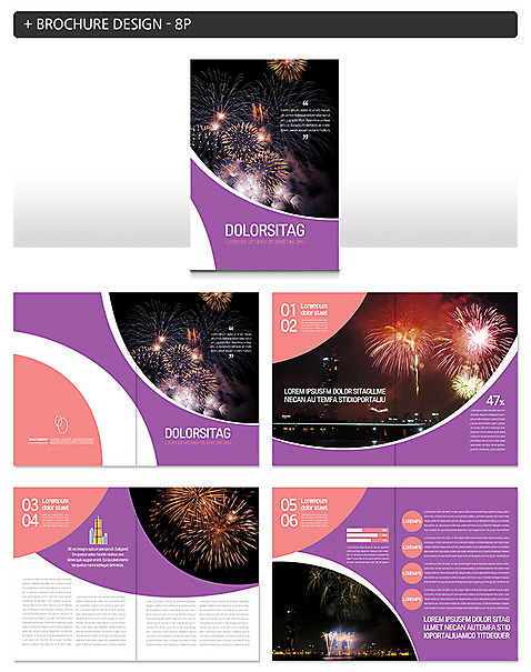 템플릿 ZIP 불꽃놀이 빌딩 팜플렛 사람없음 화려 야간 가교 인디자인 INDD 이미지템플릿 자연요소 건축물 컨셉 놀이 건물 파일형식