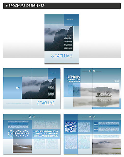 나무 템플릿 ZIP 길 호수 산 풍경 팜플렛 사람없음 절벽 안개 인디자인 INDD 이미지템플릿 식물 날씨 파일형식