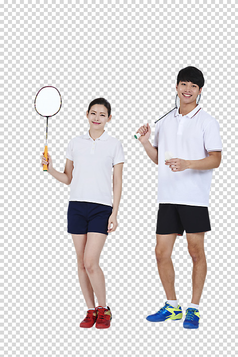 전신 편집이미지 커플 응시 여자 남자 스포츠 포즈 건강 서기 사람 성인 취미 두명 앞모습 30대 운동복 운동 건강관리 한국인 배드민턴라켓 셔틀콕 배드민턴 PNG 성인만 편집소스 미소_표정 시선 옷 스포츠용품 뷰포인트 관계 모션 표정 관리 동양인 장년 구기 라켓 파일형식