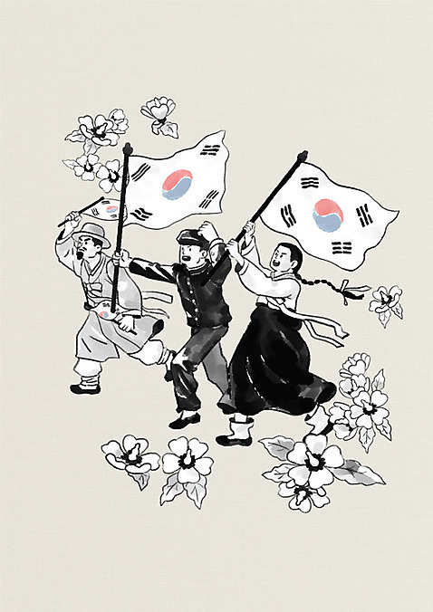 전신 PSD 여자 기념일 남자 교복 중년 일러스트 청소년 흑백 사람 세명 달리기 외침 만세 한국인 자신감 역사 태극기 한복 삼일절 저고리 무궁화 애국심 광복 독립 독립운동 독립운동가 애국자 대한민국임시정부수립기념일 국내일러스트 한국전통 옷 꽃 감정 모션 촬영기법 동양인 이벤트 성인 공휴일 소리 국기 전통의상 국경일 파일형식 법정기념일