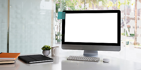 포토 JPG 해외이미지 화분 사람없음 책 컵 스크린 모니터 키보드 마우스 목업 해외포토 식기 컴퓨터 컴퓨터용품 파일형식 이미지허브