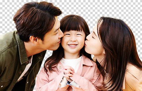 편집이미지 여자 남자 딸 행복 어린이 40대 가족 키스 사랑 사람 상반신 성인 앞모습 옆모습 세명 30대 부모 한국인 자녀 PNG 편집소스 미소_표정 감정 뷰포인트 중년 관계 표정 동양인 장년 애정표현 파일형식