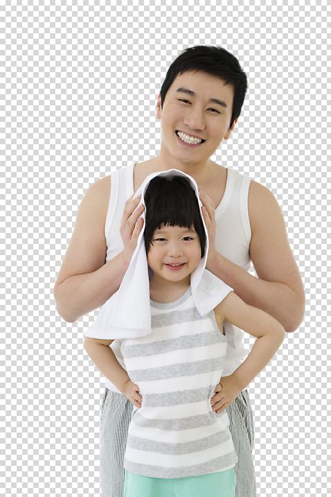 편집이미지 남자 아들 어린이 허리손 사람 상반신 성인 두명 앞모습 30대 수건 한국인 육아 부자_아빠와아들 아빠 즐거움 닦기 PNG 머리말리기 편집소스 육아대디 싱글대디 한부모가족 미소_표정 감정 뷰포인트 포즈 가족 모션 표정 동양인 장년 위생용품 파일형식