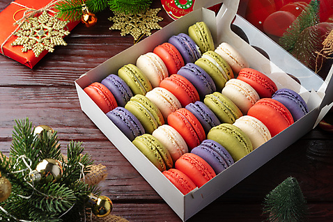 포토 JPG 해외이미지 크리스마스장식 크리스마스 디저트 실내 사람없음 상자 달콤 담기 솔잎 전나무 마카롱 나무배경 해외포토 나무 기념일 음식 백그라운드 잎 모션 내부 맛 파일형식 이미지허브