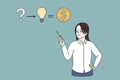 1 기호 시선 여자 컨셉 비즈니스 모션 사람 손짓 필기구 직장인 재산 여자한명만 성인여자만 파일형식 벡터 들기 펜 응시 상반신 한명 성인여자한명만 성인 화살표 물음표 가리킴 일러스트 EPS 해외이미지 아이디어 돈 전구 비즈니스우먼 해외일러스트 이미지허브