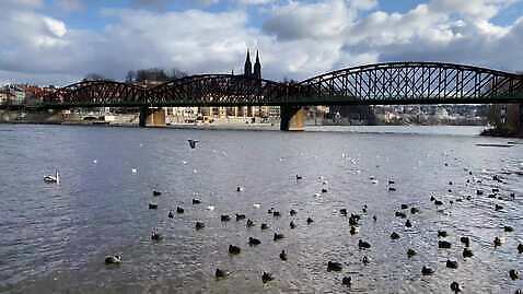 유럽 건축양식 사람없음 강 성당 교회 도시 체코 프라하 랜드마크 보헤미아 수도권 4K 타임랩스 MP4 해외동영상 클립영상 건축 나라 종교건축 촬영기법 건물 지역 동영상 파일형식