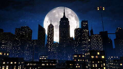 배너 실루엣 백그라운드 창문 하늘 전등 안테나 파노라마 풍경 사람없음 건물 가로 파란색 빛 도시풍경 컬러풀 고층빌딩 달 도시 도심 야간 저녁 심플 네온 타운 활기 스카이라인 광 4K MOV 해외동영상 클립영상 자연요소 건축물 컬러 컨셉 통신 조명 촬영기법 빌딩 동영상 파일형식