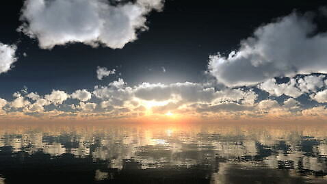 구름 바다 자연 하늘 풍경 사람없음 야외 태양 반사 일몰 MOV 해외동영상 클립영상 자연요소 노을 생태계 동영상 파일형식