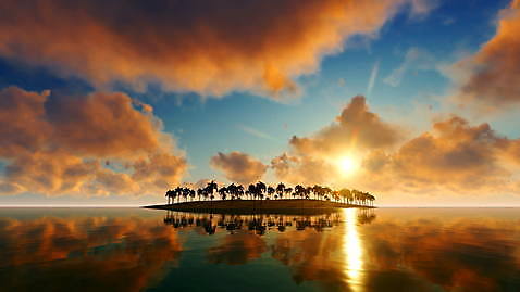 바다 섬 자연 하늘 풍경 사람없음 물 관광지 야자수 햇빛 태양 이국적 4K MOV 해외동영상 클립영상 자연요소 나무 여행 생태계 동영상 파일형식