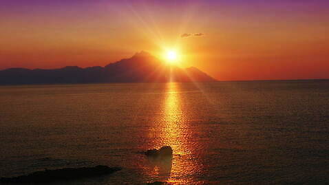 바다 백그라운드 자연 풍경 사람없음 햇빛 태양 일출 일몰 지중해 4K MOV 해외동영상 클립영상 자연요소 노을 생태계 동영상 파일형식