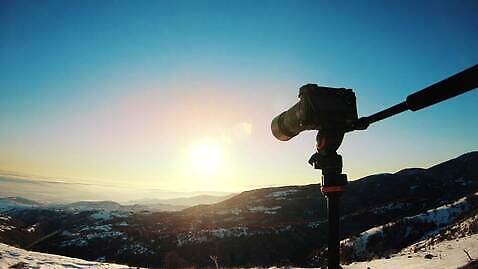 산 노르웨이 풍경 사람없음 야외 카메라 사진촬영 일몰 장비 저녁 삼각대 4K MP4 해외동영상 클립영상 유럽 전자제품 노을 촬영 야간 동영상 파일형식