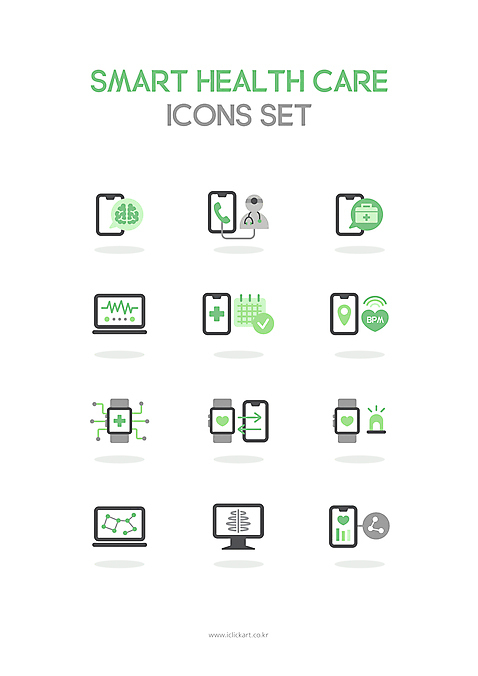 아이콘 사람모양 건강 사람없음 연두색 노트북 스마트폰 검은색 의사 달력 맥박 구급상자 스마트 두뇌 뇌 전달 통화 공유 전송 구급약 비상등 심박수 심전도 스마트워치 원격의료 AI_파일형식 2D아이콘 모양 컬러 컨셉 의학 모션 초록색 전자제품 핸드폰 스마트기기 약 진료 의료진 의료용품 원격 웨어러블 파일형식 벡터