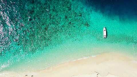 바다 백그라운드 사람없음 모래사장 맑음 4K MP4 해외동영상 날씨 동영상 파일형식