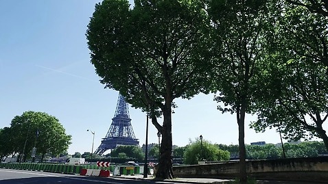 나무 유럽 사람없음 건물 탑 프랑스 도시 랜드마크 파리(프랑스) 4K MP4 해외동영상 풍경_경치 식물 건축물 나라 동영상 파일형식