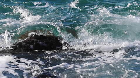 파도 바다 자연 풍경 사람없음 야외 여름 거품 힘찬 스플래쉬 MOV 해외동영상 슬로모션 클립영상 계절 컨셉 촬영기법 생태계 동영상 파일형식