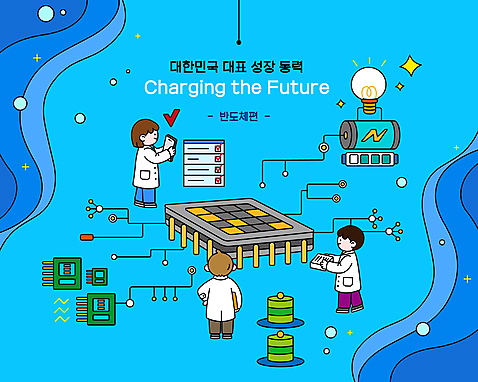 전신 여자 남자 물결 일러스트 전구 정보기술 들기 성인 세명 파란색 반짝임 전문직 연구원 건전지 체크표시 반도체 반도체산업 경제성장 반도체칩 체크리스트 성인만 AI_파일형식 국내일러스트 직업 산업 컬러 모션 기술 사람 경제 메모리칩 확인 상승 파일형식 벡터