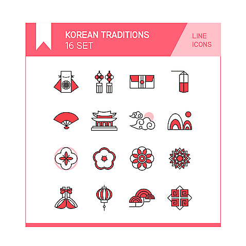 아이콘 한국전통 전통 꽃 산 복주머니 단청문양 사람없음 빨간색 전통문양 궁전 소나무 라인아이콘 청사초롱 노리개 복조리 구름문양 전통부채 전통등 돈봉투 복조리개 2D아이콘 AI파일 나무 식물 문양 컬러 고건축 봉투 조명 전통소품 한국 부채 단청 초롱 파일형식 벡터 구름_자연