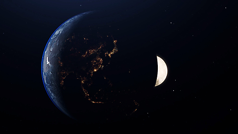 지구 사람없음 우주 어둠 행성 달 동영상 모션그래픽 MP4 MOV 자연요소 파일형식