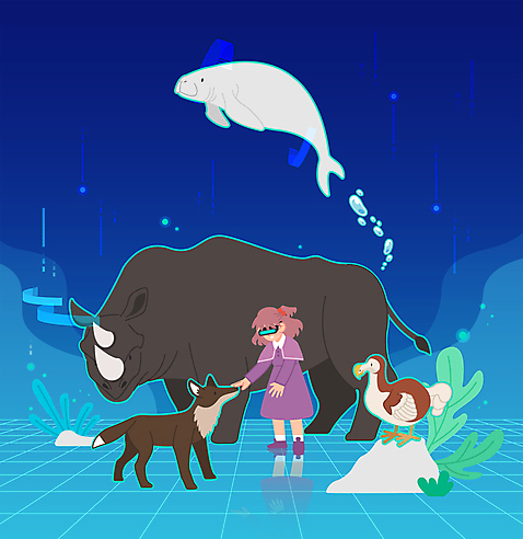 전신 여자 어린이 여러마리 일러스트 조류 한명 서기 파란색 코뿔소 멸종위기동물 늑대 가상공간 가상현실 소녀한명만 VR기기 듀공 AI_파일형식 소녀_어린이 국내일러스트 동물 1 컬러 다수 포유류 모션 사람 수중동물 기계 멸종위기 여자한명만 소녀만 파일형식 벡터