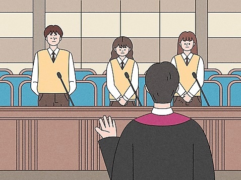 학생 여자 남자 교복 의자 일러스트 청소년 고개숙이기 여러명 상반신 성인 손들기 눈감음 판사복 찡그림 법률가 판사 마이크 뒷짐 재판 손모으기 판결 법원 공손 재판소 AI_파일형식 국내일러스트 직업 옷 음향기기 가구 다수 모션 표정 숙이기 사람 손짓 가운 법 파일형식 벡터