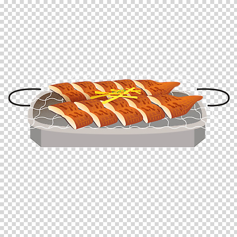 편집이미지 누끼 사람없음 복날 장어 보양식 불판 생강 장어구이 PNG 장어요리 기념일 음식 채소 어류 생선요리 몸보신 파일형식