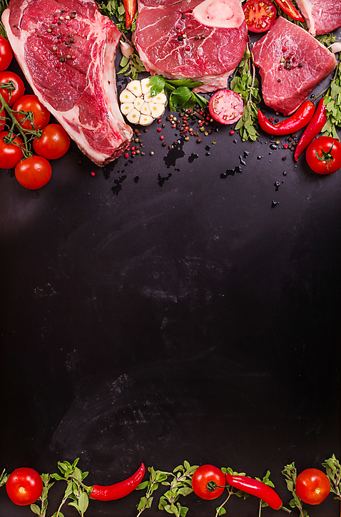 포토 JPG 해외이미지 방울토마토 고추 프레임 스테이크 사람없음 하이앵글 소고기 허브 해외202309 해외포토 식물 뷰포인트 토마토 채소 서양음식 육류 파일형식