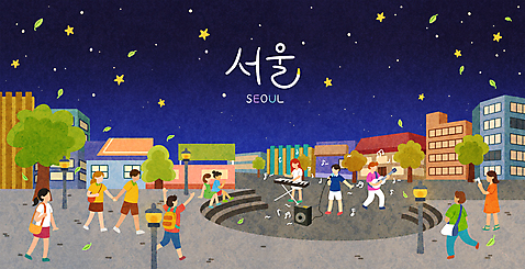 전신 PSD 나무 여자 남자 연주 가로등 일러스트 노래 밤하늘 서울 서기 앉기 여러명 성인 타이포그라피 건물 손잡기 사진촬영 스피커 공연 만세 무대 기타 밴드_음악 도심 마이크 광장 성인만 버스킹 홍대 피아노_악기 국내일러스트 식물 문자 건축물 공공시설 음악 음향기기 다수 모션 하늘 현악기 한국 사람 이벤트 촬영 도시 건반악기 야간 파일형식