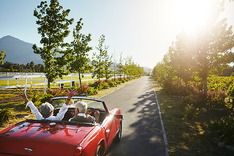 포토 JPG 해외이미지 나무 여자 노년 남자 도로 그림자 상반신 야외 두명 뒷모습 울타리 햇빛 노부부 만세 드라이브 오픈카 노인만 해외202309 해외포토 식물 부부 길 뷰포인트 교통시설 모션 승용차 사람 성인 담장 태양 운전 성인만 파일형식