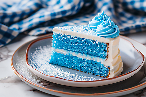 JPG 편집이미지 접시 다이어트 사람없음 파란색 조각케이크 크림 디지털합성 식욕저하 식기 컬러 건강 케이크 파일형식
