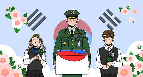 여자 남자 어린이 일러스트 국화 들기 상반신 성인 세명 태극기 군복 무궁화 군모 유골함 추모 호국보훈의달 AI_파일형식 소녀_어린이 국내일러스트 꽃 유니폼 모션 사람 국기 6월 군용 장례 파일형식 벡터
