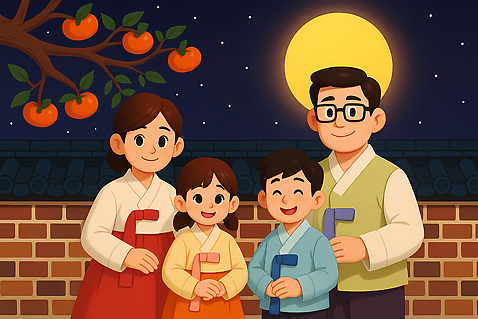 JPG 나무 전통 명절 행복 문화 일러스트 가족 귤 기념 한국 웃음 세트 추석 모임 보름달 시간 전통의상 한복 즐거움 화합 국내일러스트 AI일러스트 AI콘텐츠 식물 한국전통 기념일 감정 아시아 과일 관계 표정 달 파일형식