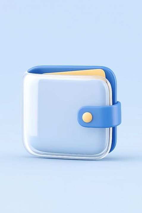 JPG 모양 무료이미지 편집이미지 디자인 컬러 백그라운드 일상 파란색 반사 지갑 고급 오브젝트 부드러움 소지품 편집3D AI컴퓨터그래픽 AI콘텐츠 컨셉 라이프 3D 감각 파일형식 무료콘텐츠