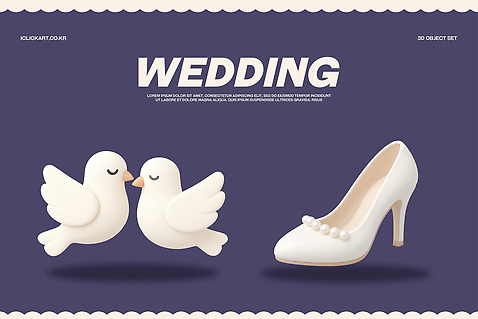 PSD 무료이미지 편집이미지 디자인 신랑 결혼 결혼식 이벤트 장식 흰색 축하 하이힐 오브젝트 비둘기 테마 편집3D 구두 컬러 컨셉 조류 3D 여성화 파일형식 무료콘텐츠