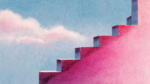 JPG 디자인 예술 분홍색 일러스트 자연 하늘 풍경 계단 감상 꿈 부드러움 조화 뷰티풀 상상력 색감 국내일러스트 AI일러스트 AI콘텐츠 컬러 감각 생태계 파일형식