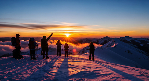 JPG 편집이미지 여행 자연 하늘 산 풍경 태양 일출 등산 기쁨 도전 정상 등산객 의료성형뷰티 편집실사 AI인물포토 AI콘텐츠 자연요소 감정 노을 트래킹 CG 생태계 파일형식 AI포토