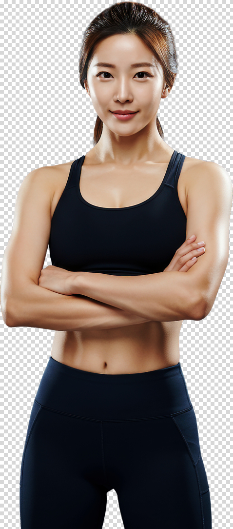옷 감정 모션 건강 운동 파일형식 헬스 모델 웨이트트레이닝 연습 운동복 자신감 팔짱 포즈 체육관 편집이미지 PNG