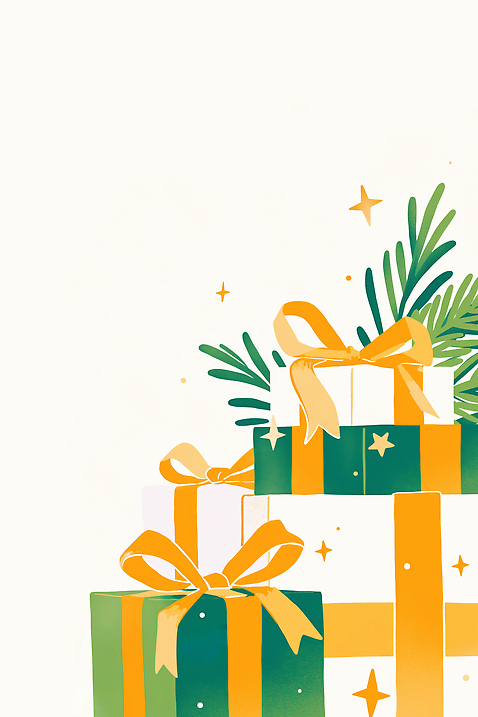 JPG 디자인 행복 리본 화분 컬러 크리스마스 일러스트 가족 자연 기념 선물 이벤트 장식 상자 장난감 크리스마스트리 파티 축제 기쁨 축하 준비 연말 국내일러스트 AI일러스트 AI콘텐츠 기념일 감정 컨셉 관계 생태계 파일형식