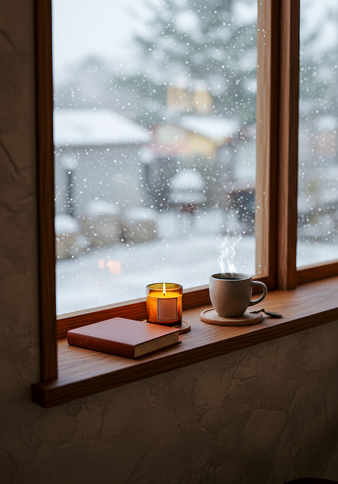 JPG 나무 편집이미지 커피 겨울 촛불 휴식 따뜻함 풍경 책 카페 분위기 편안함 창가 차선 조용 편집실사 AI포토 AI콘텐츠 식물 계절 음료 컨셉 초 창문 상점 감각 CG 파일형식