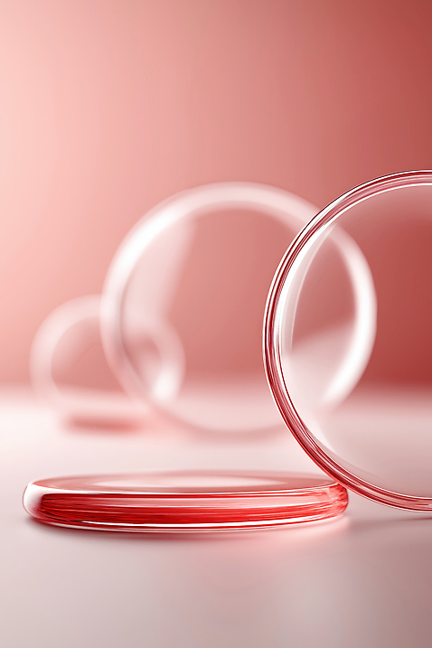 JPG 편집이미지 디자인 분홍색 백그라운드 곡선 유리 장식 쌓기 원형 투명 감각 크기 소재 조화 미니멀 이미지편집 AI컴퓨터그래픽 AI콘텐츠 도형 선 컬러 모션 재질 파일형식