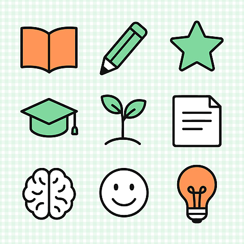 나무 아이콘 교육 별 얼굴 생각 전구 졸업 생명 책 학습 연필 메모지 뇌 2D아이콘 AI파일 자연요소 식물 학용품 신체부위 필기구 사무용품 파일형식 벡터