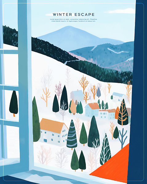 PSD 나무 디자인 시선 예술 컬러 여행 설경 겨울 일러스트 창문 자연 겨울스포츠 산 거리 주택 풍경 야외 마을 이미지 조용 국내일러스트 식물 계절 스포츠 건물 생태계 파일형식